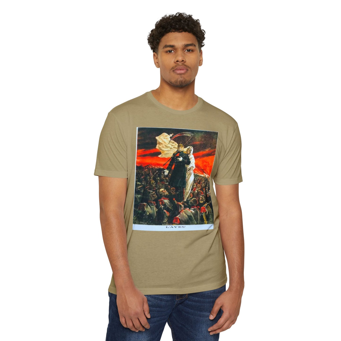 Vintage WWI War Print (The Confession)