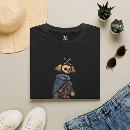 Skull Archer T-Shirt — Memento Mori - Longhunter 1776 Watercolor Variant