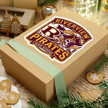 Riverview Pirates High School Logo Sticker