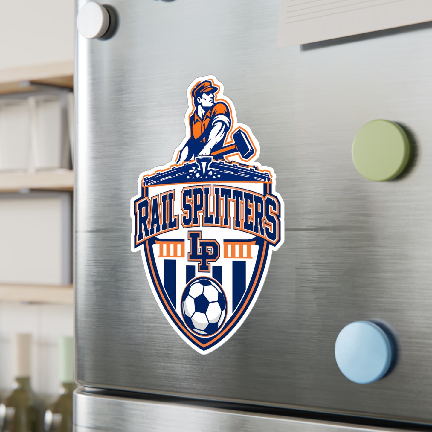 Rail Splitters Soccer Logo Kiss-Cut Vinyl Sticker