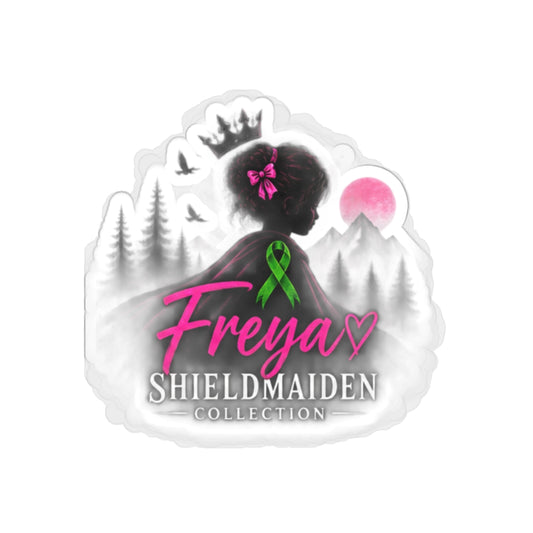 Die-Cut Awareness Sticker — "The Freya Shieldmaiden Collection" Cerebral Palsy & NICU Honor