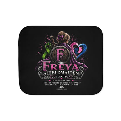 The Freya Shieldmaiden Collection Sherpa Blanket — Cozy Throw
