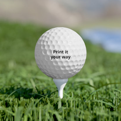 Your Text Golf Balls, 6pcs
