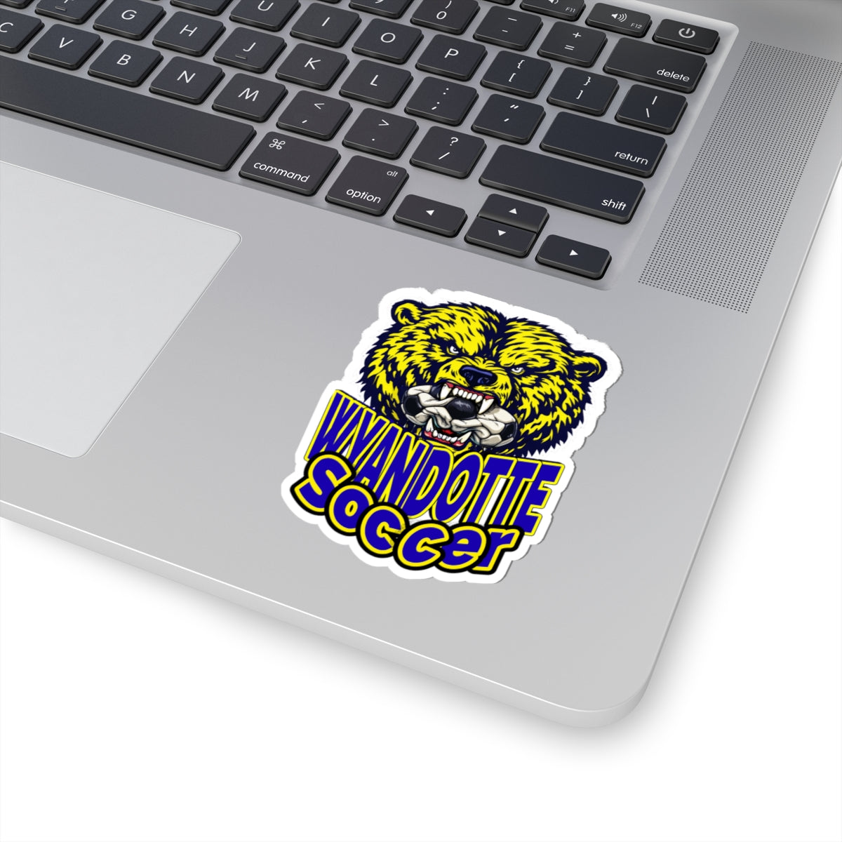 Wyandotte Soccer Bear Sticker
