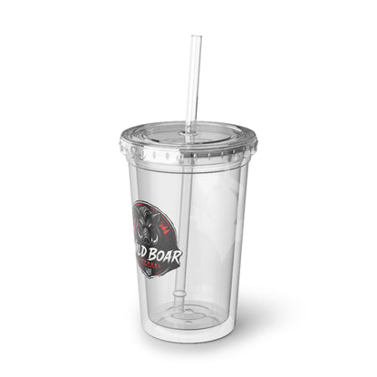 Acrylic Tumbler with Straw – Clear Custom DMS Team Logo Cup