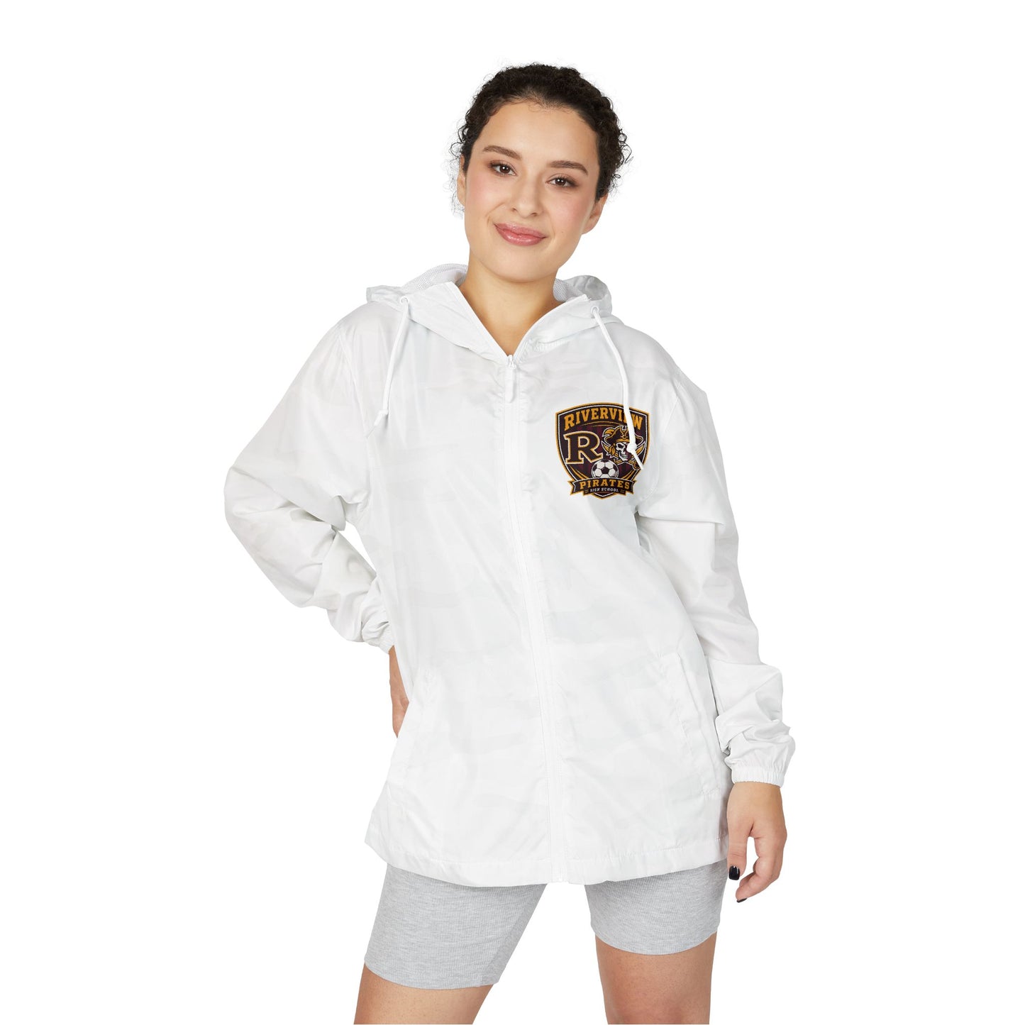 Windbreaker Jacket — Vintage Riverview Pirates Crest Logo