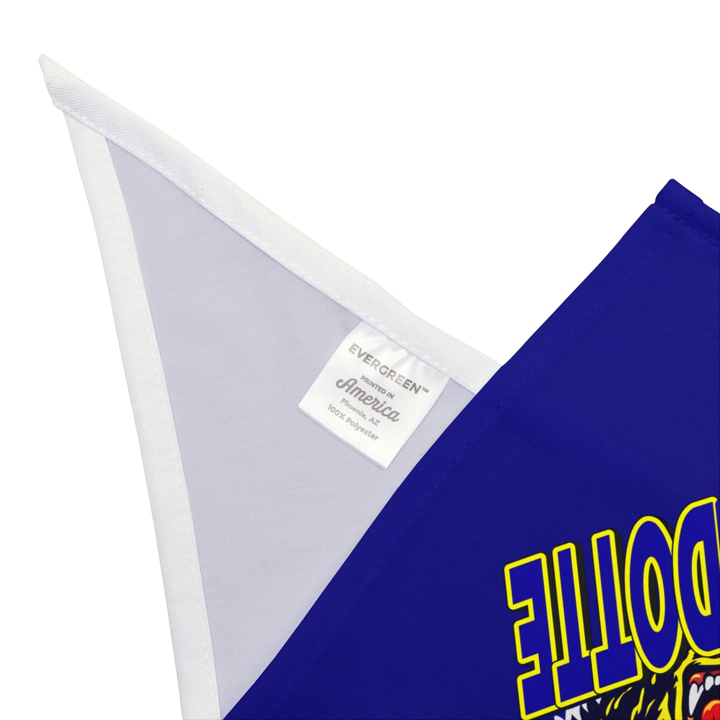 Wyandotte Bear Pet Bandana - Blue School Mascot Dog & Cat Accessory