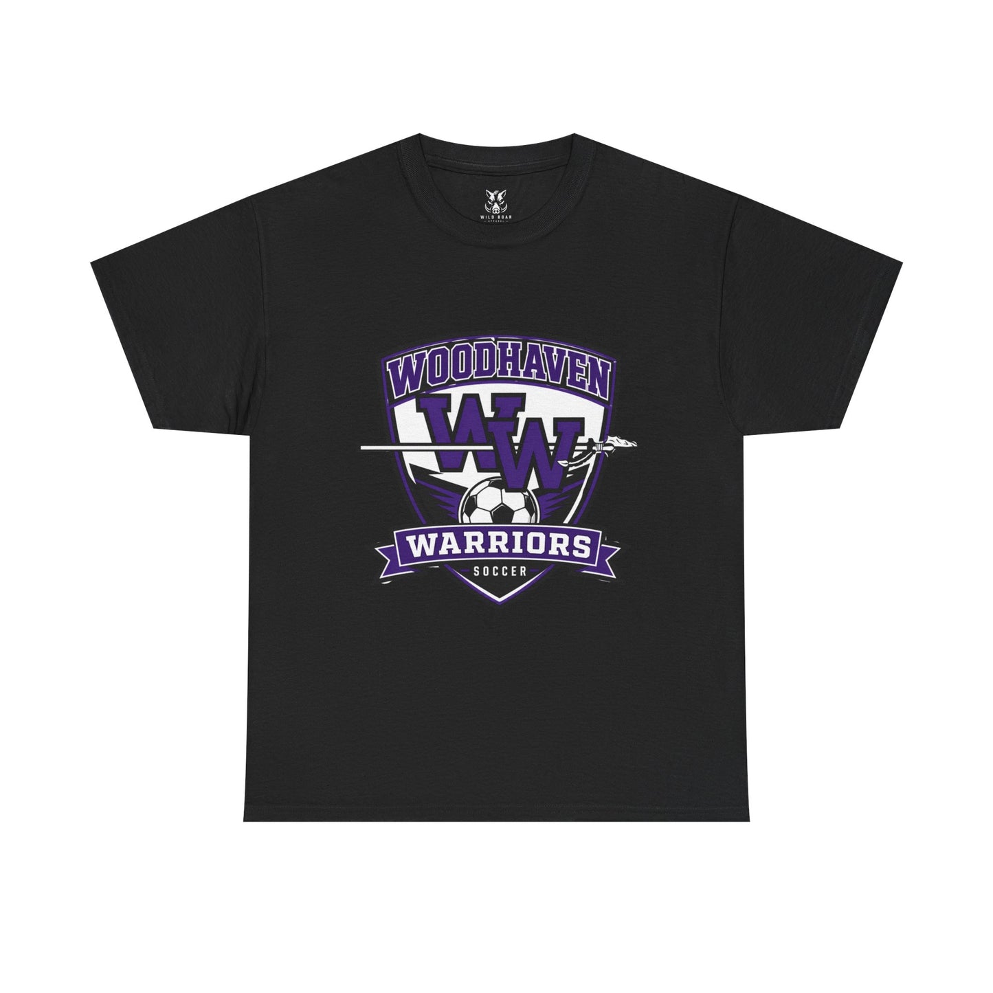 Woodhaven Warriors Soccer T-Shirt — Crest Logo Youth & Adult Team Tee