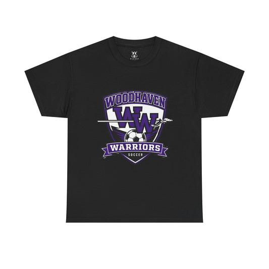 Woodhaven Warriors Soccer T-Shirt — Crest Logo Youth & Adult Team Tee