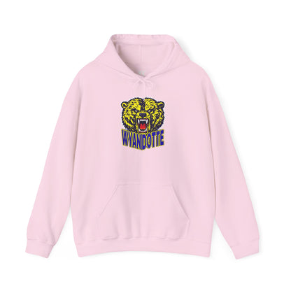 Wyandotte Roaring Bear Hoodie — Vintage Mascot Sweatshirt