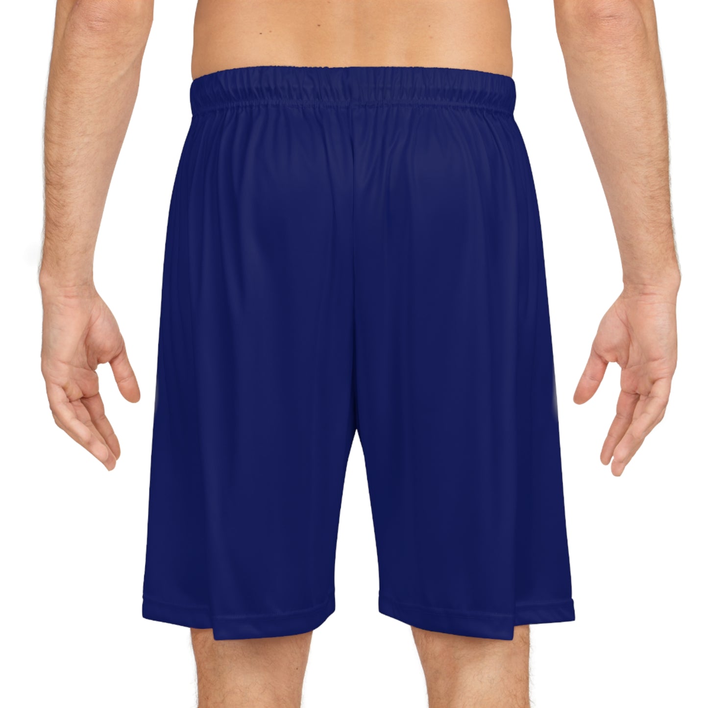 Blue Basketball Shorts with Mascot Logo - Winandotte Saces