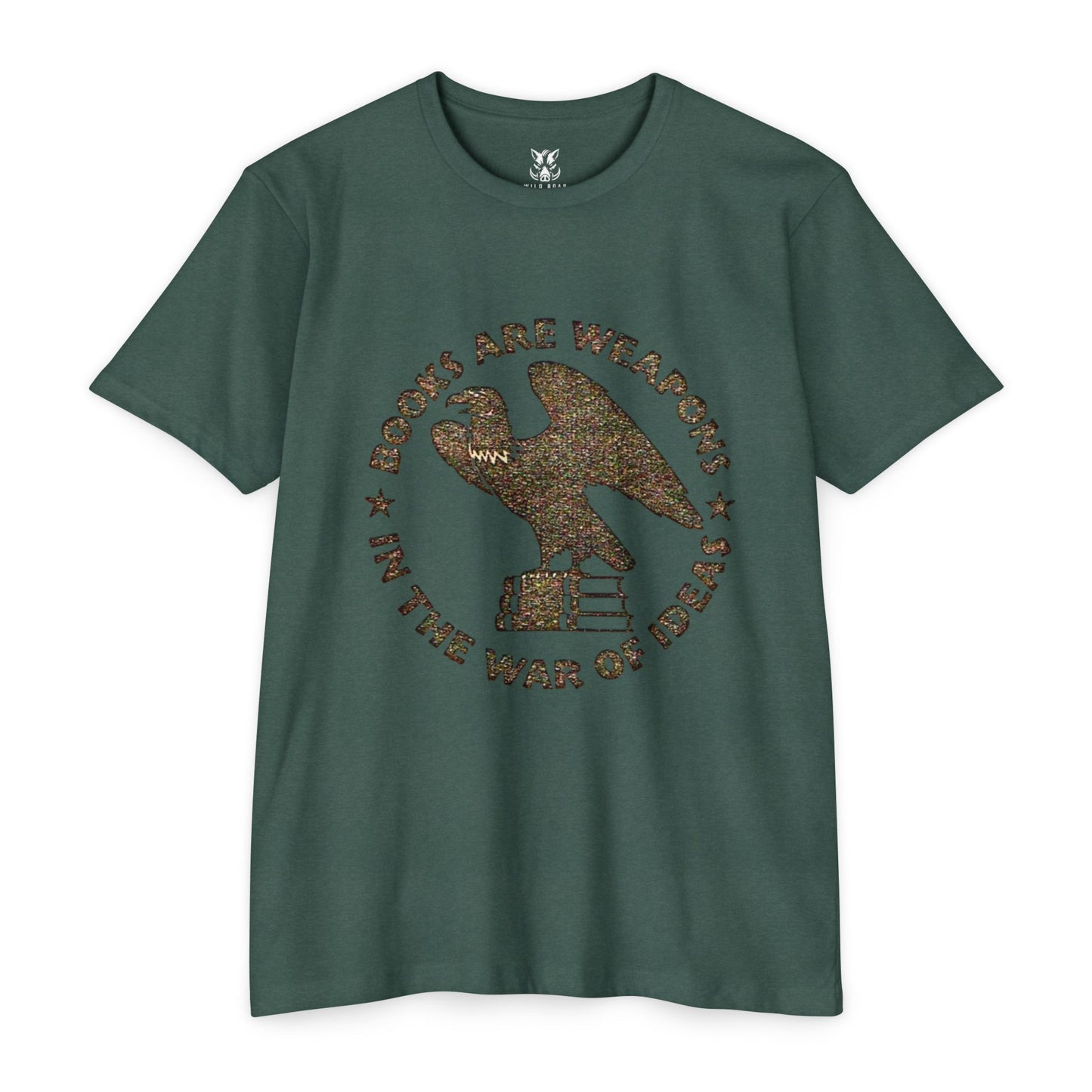 Books Are Weapons T‑Shirt — Vintage Eagle & Books Graphic Tee