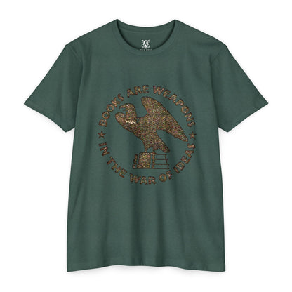 Books Are Weapons T‑Shirt — Vintage Eagle & Books Graphic Tee