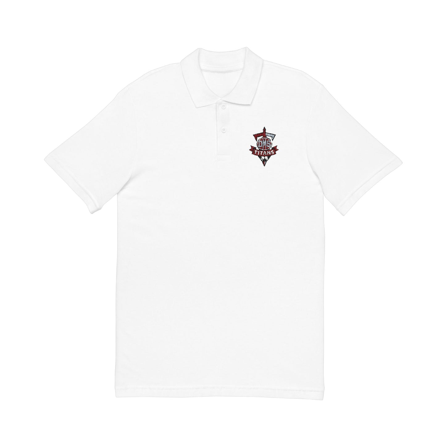 Embroidered DMS soccer Crest Polo Shirt