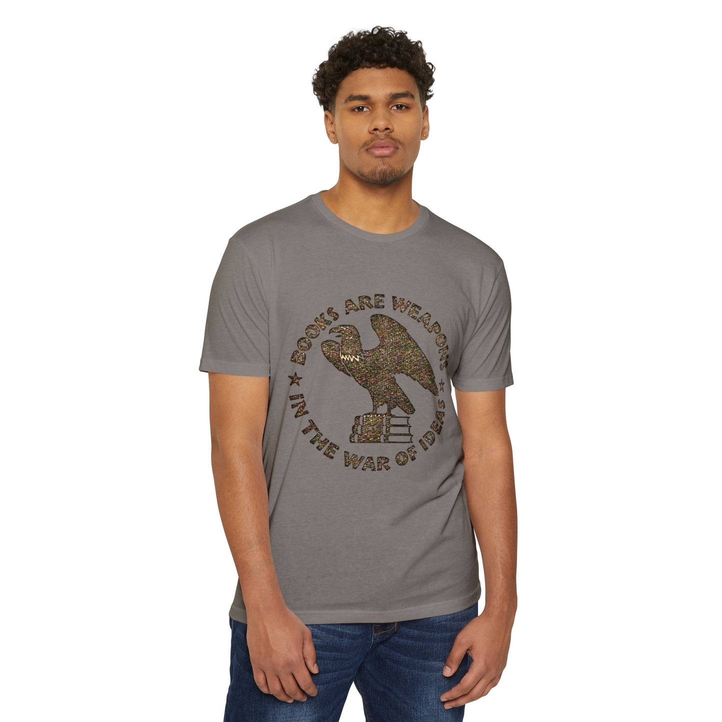 Books Are Weapons T‑Shirt — Vintage Eagle & Books Graphic Tee