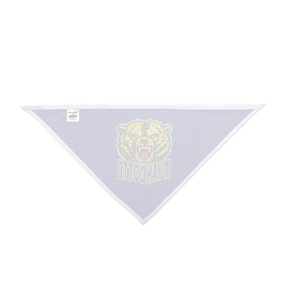 Wyandotte Bear Pet Bandana - Blue School Mascot Dog & Cat Accessory