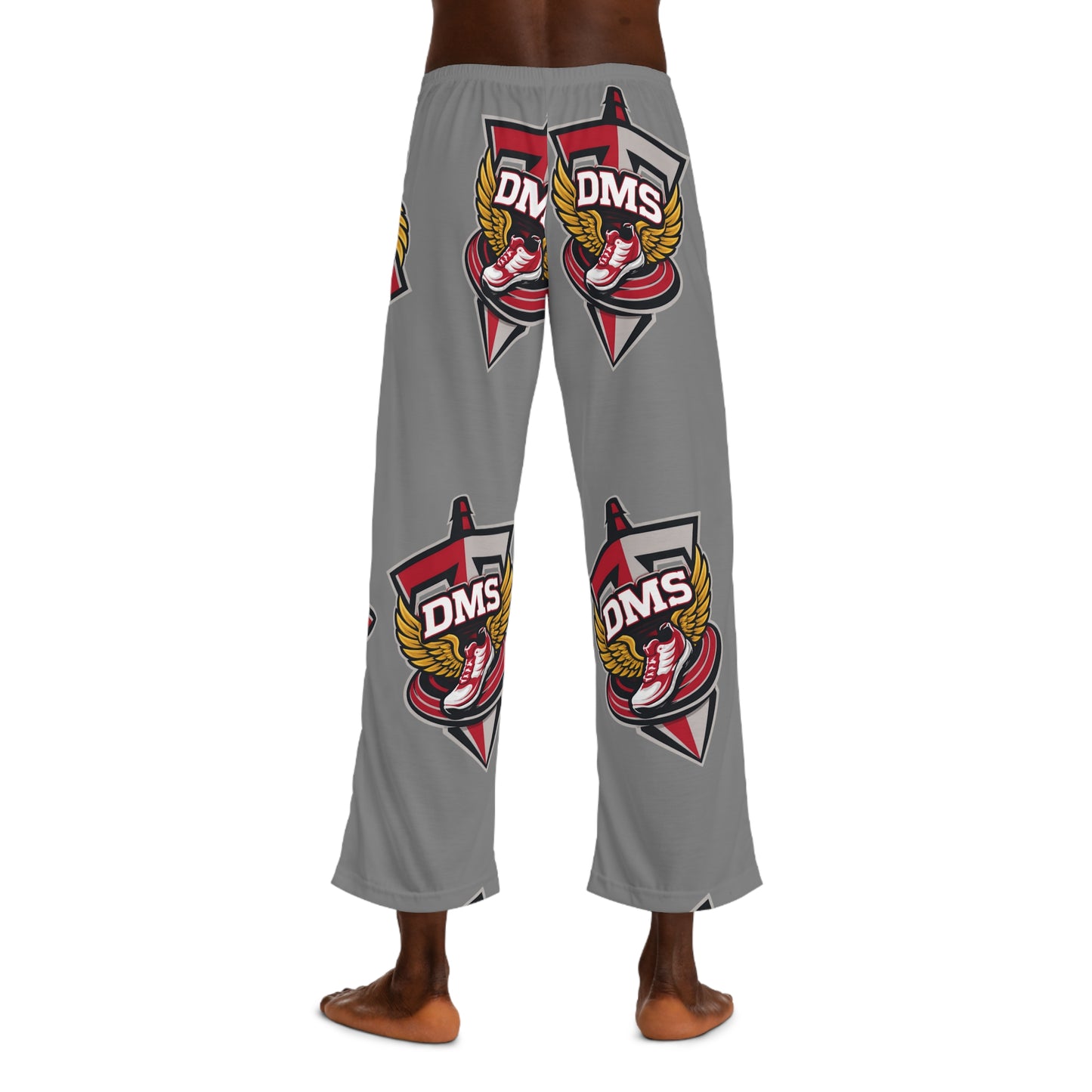 DMS Winged Sneaker Pajama Pants — Grey All-Over Print Lounge Pants