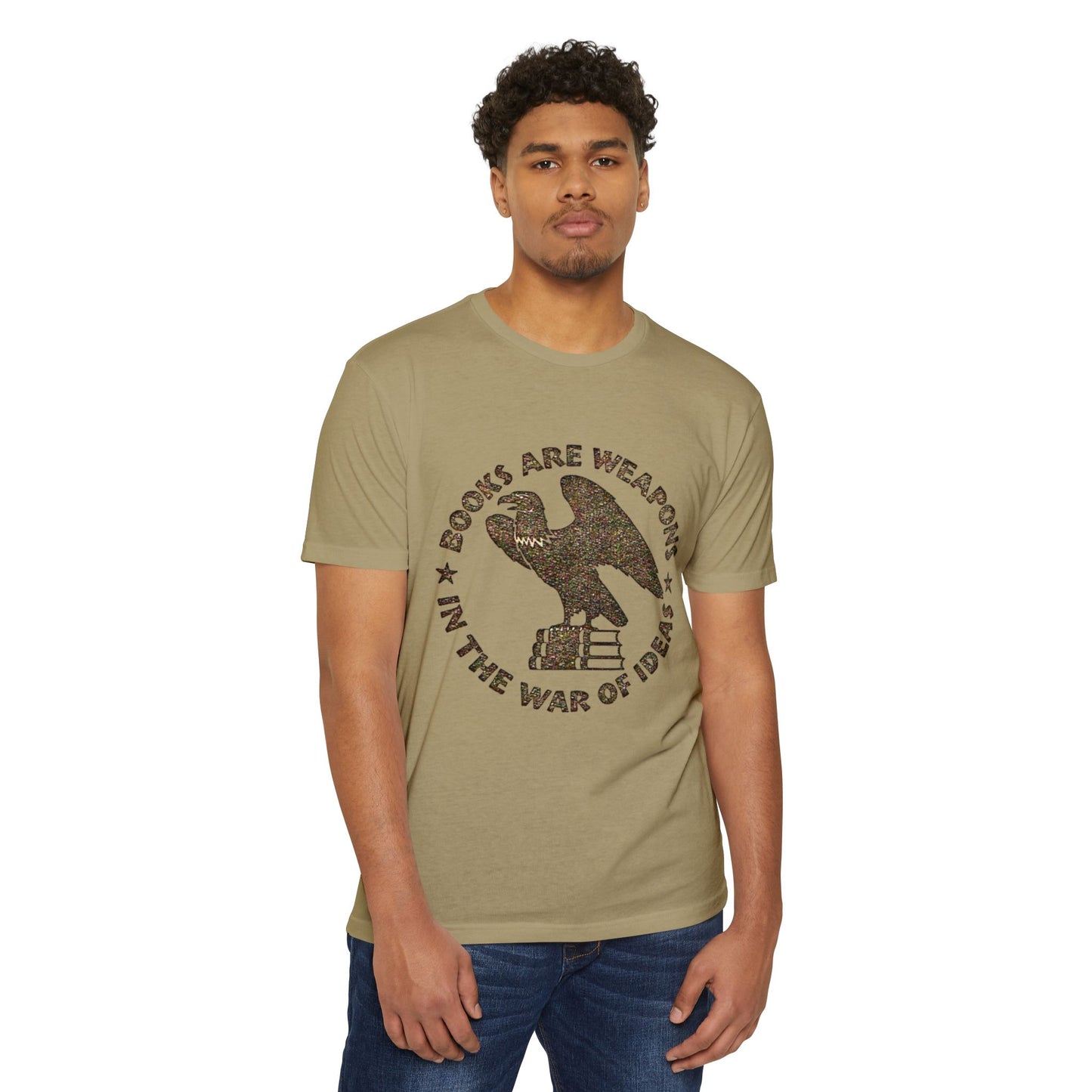 Books Are Weapons T‑Shirt — Vintage Eagle & Books Graphic Tee