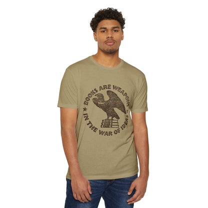 Books Are Weapons T‑Shirt — Vintage Eagle & Books Graphic Tee