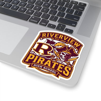 Riverview Pirates High School Logo Sticker