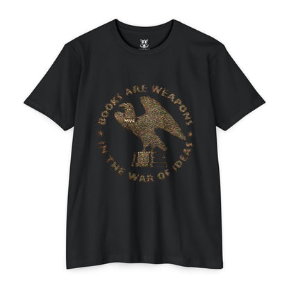Books Are Weapons T‑Shirt — Vintage Eagle & Books Graphic Tee