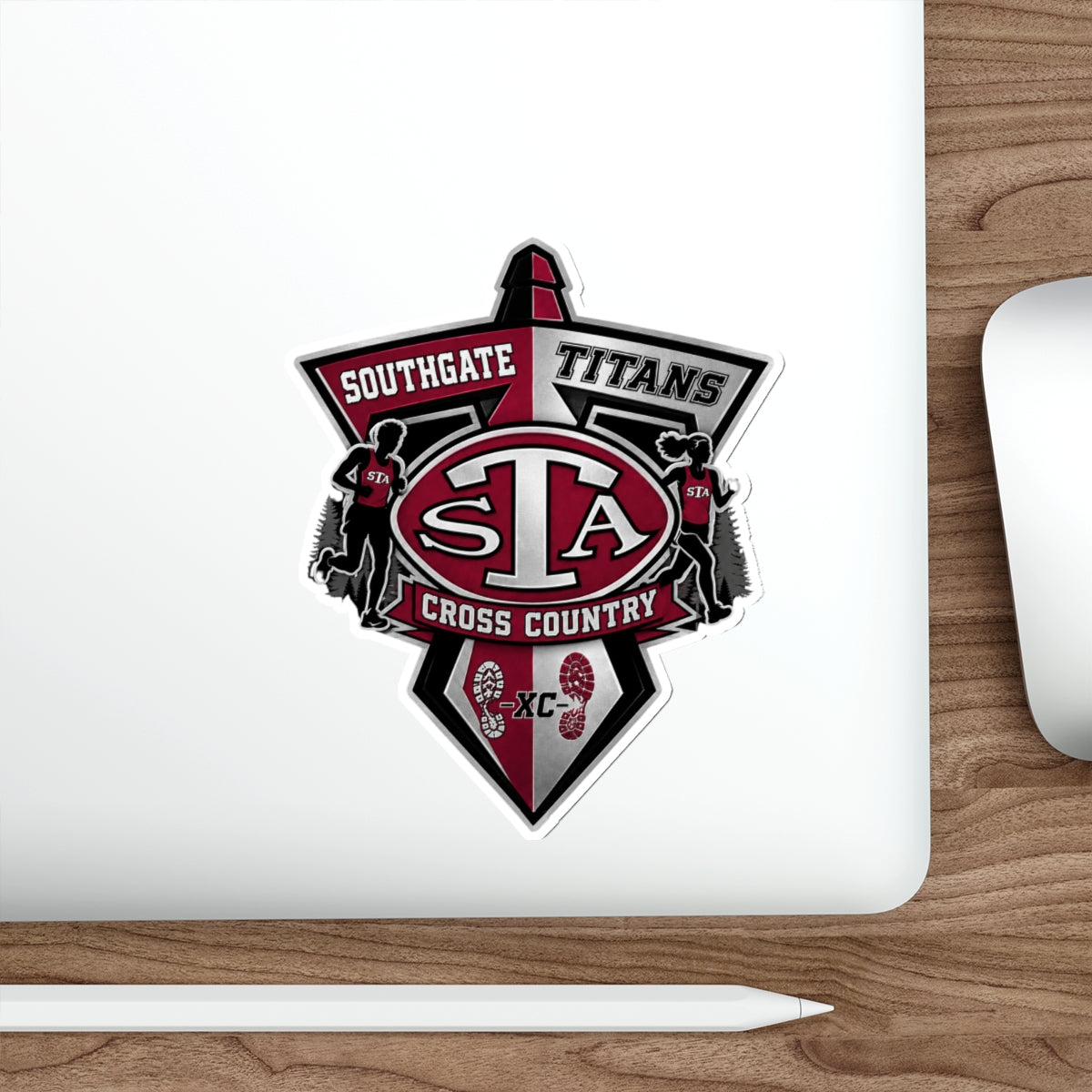 Southgate Titans Cross Country Die-Cut Sticker