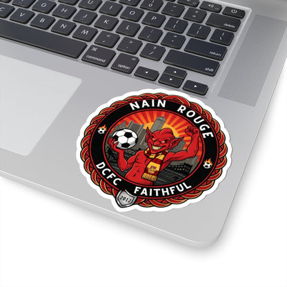 Nain Rouge Soccer Sticker — DCFC Faithful Kiss-Cut Decal