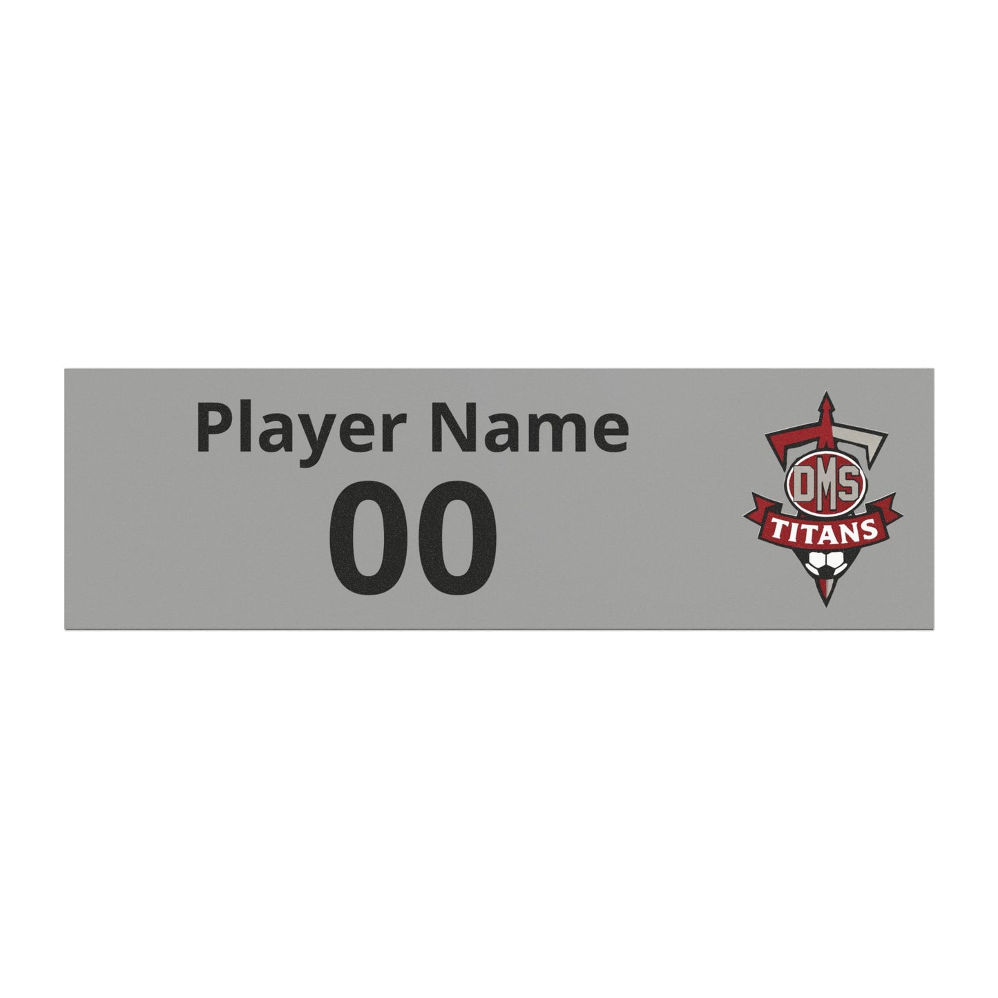 Custom DMS Titans Soccer Car Magnet — Personalized Player Name & Number