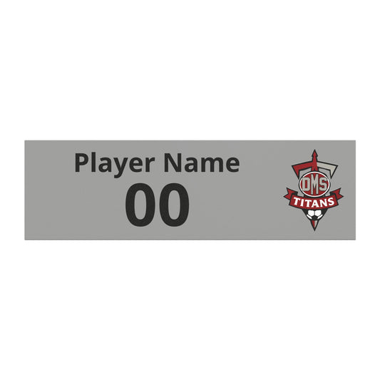 Custom DMS Titans Soccer Car Magnet — Personalized Player Name & Number