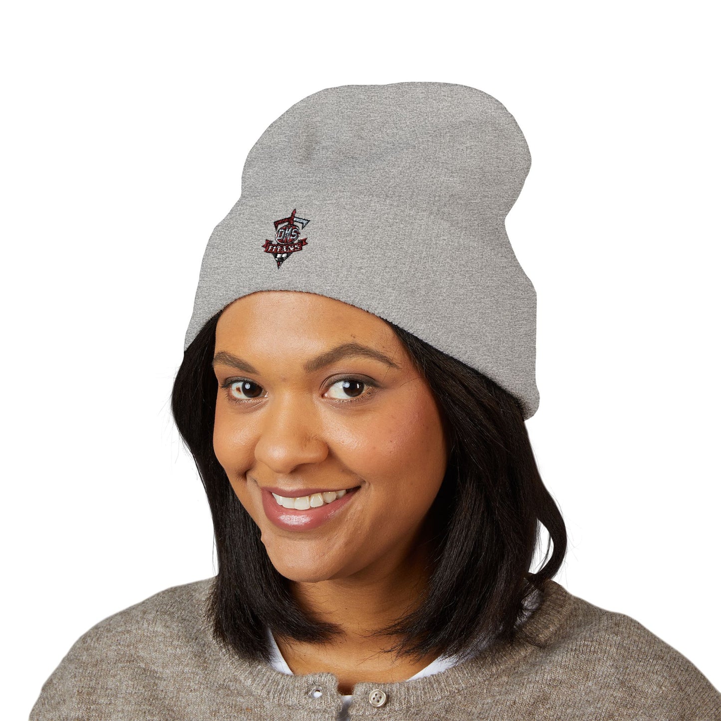 Embroidered Titans Cuffed Beanie — Gothic Streetwear Winter Hat
