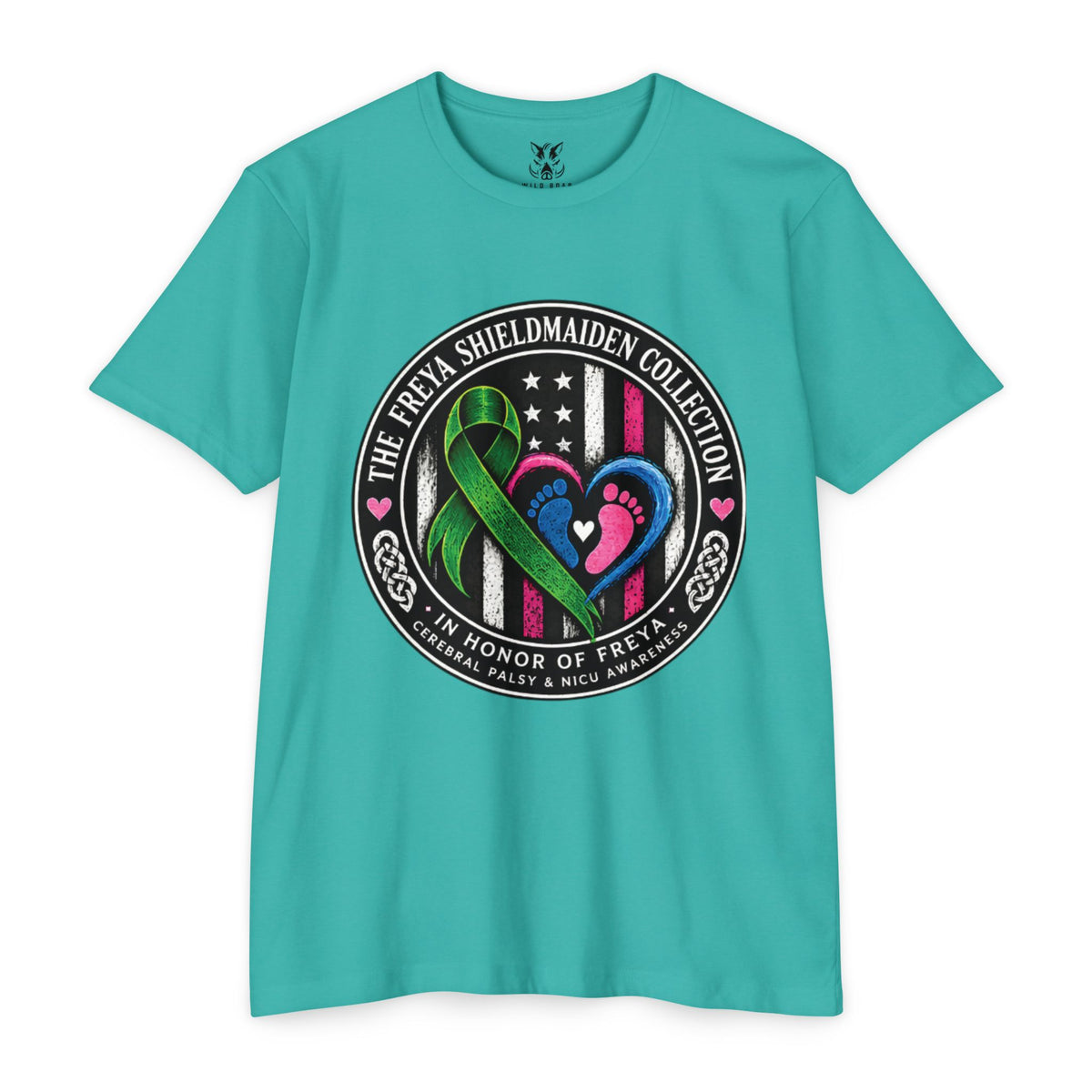 Shieldmaiden Tribute T-Shirt — 'The Freya Shieldmaiden Collection' Memorial Design