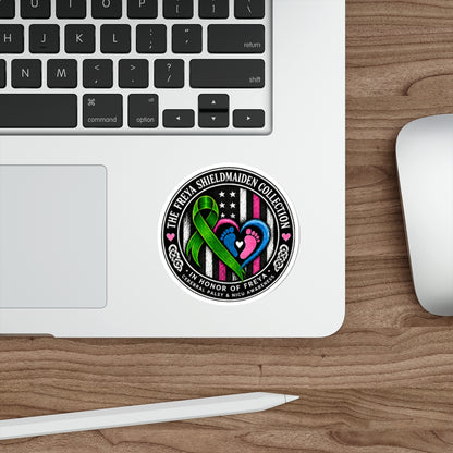 Freya Shieldmaiden Awareness Die-Cut Sticker — Cerebral Palsy & NICU Tribute