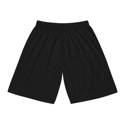 Black Basketball Shorts with STA Crest — Athletic Gym & Streetwear