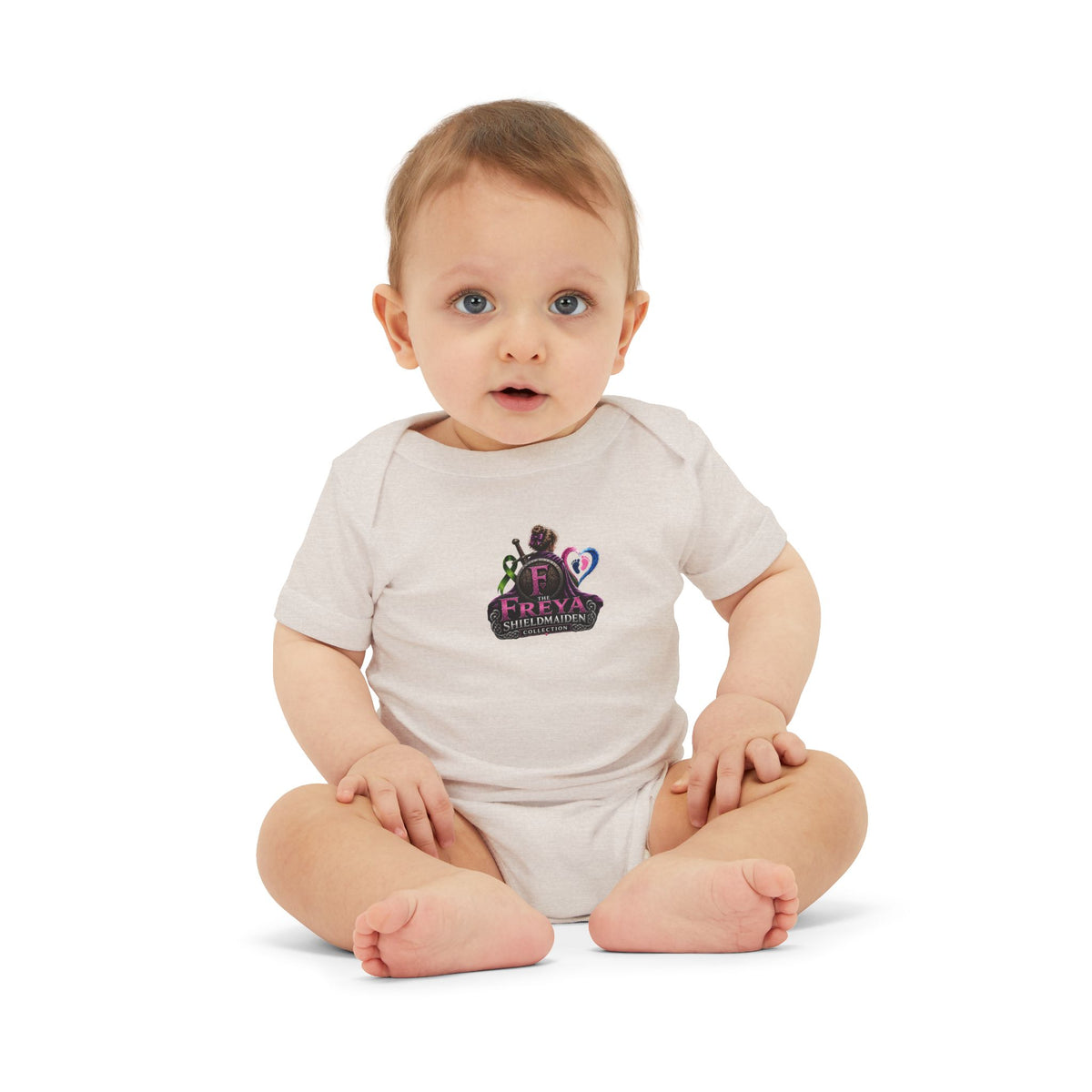 Infant Onesie with 'Freya' Cute Baby Bodysuit