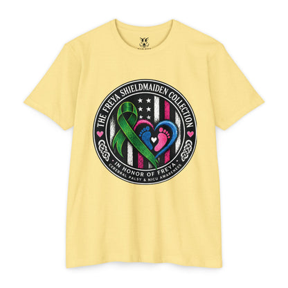 Shieldmaiden Tribute T-Shirt — 'The Freya Shieldmaiden Collection' Memorial Design