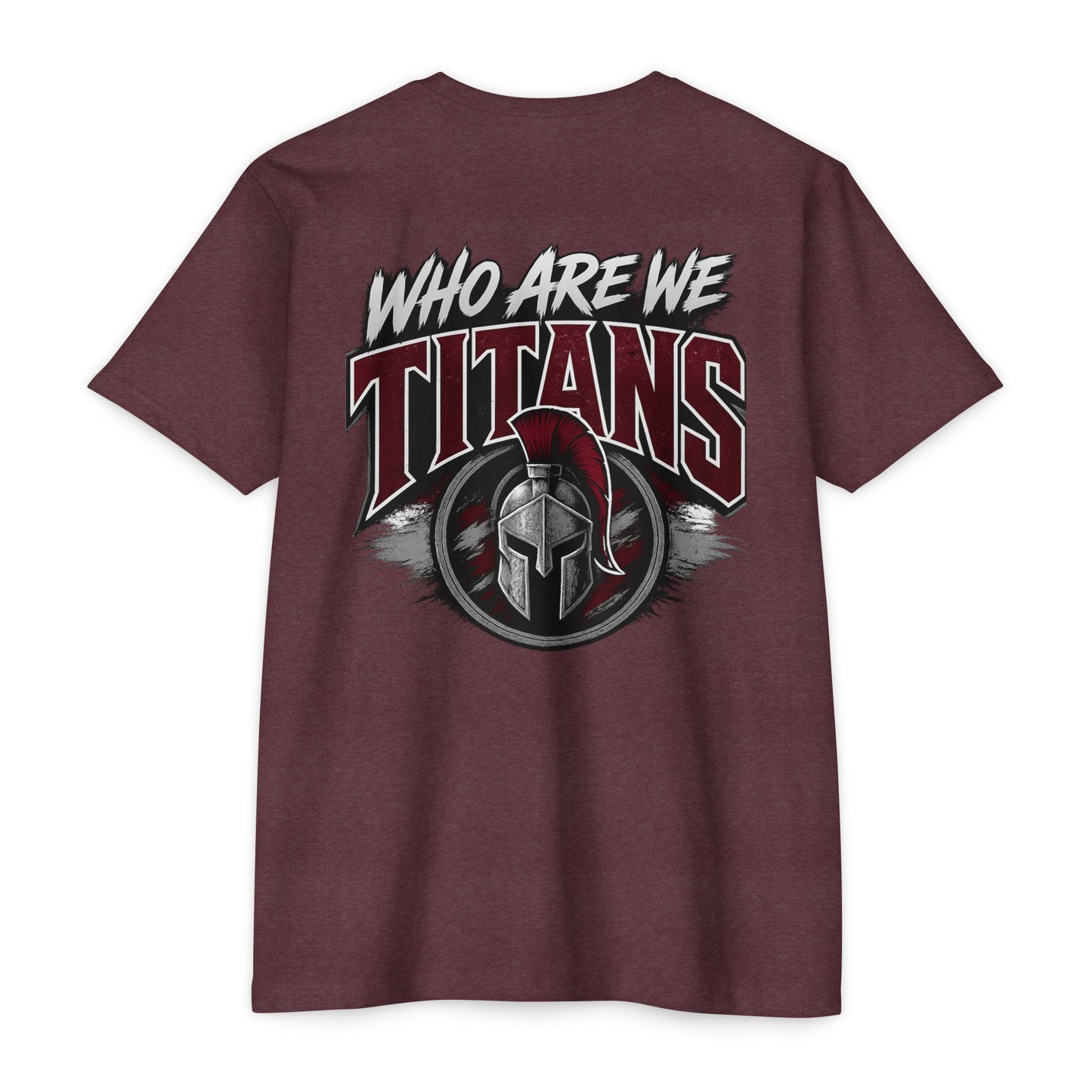 Who Are We Titans T-Shirt — Spartan Helmet School Spirit Tee