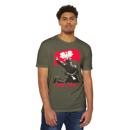 T-Shirt — Polish Resistance ‘Potęga do frontu!’ Flag Soldier Graphic