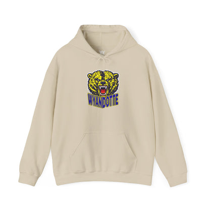 Wyandotte Roaring Bear Hoodie — Vintage Mascot Sweatshirt