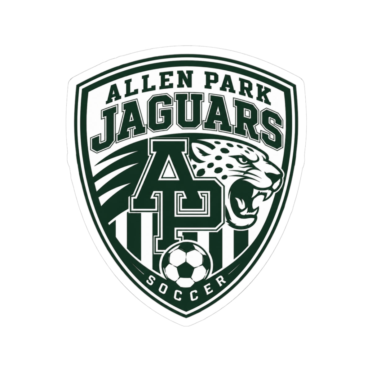 Allen Park Jaguars Soccer Kiss-Cut Sticker