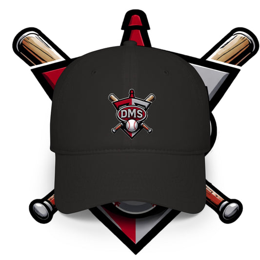 DMS Baseball Low-Profile Cap – Embroidered Bat & Ball Logo