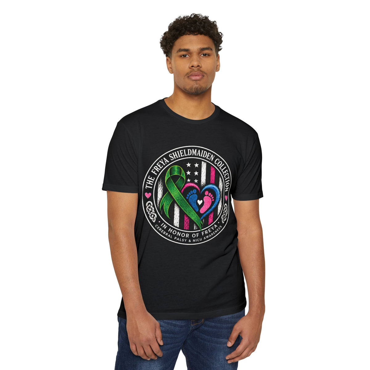Shieldmaiden Tribute T-Shirt — 'The Freya Shieldmaiden Collection' Memorial Design