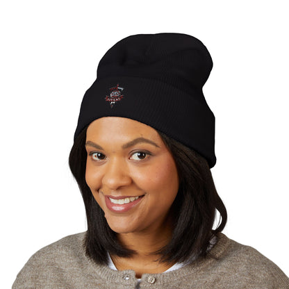 Embroidered Titans Cuffed Beanie — Gothic Streetwear Winter Hat