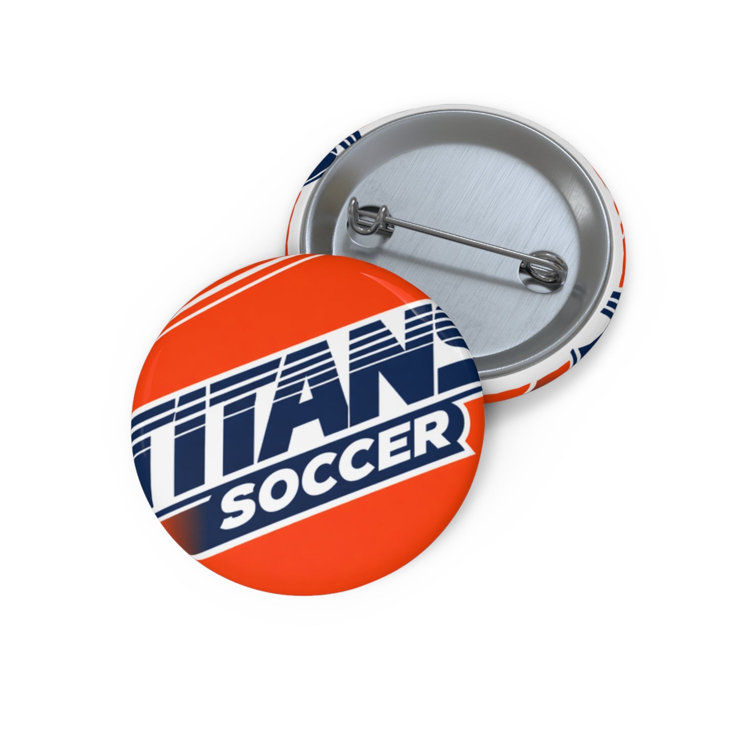 Pin Button — Custom 'Titan Soccer' Team Button, Sports Team Fan Button Badge