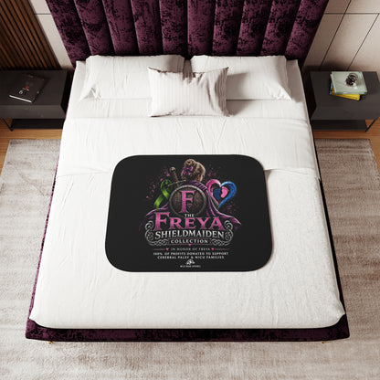 The Freya Shieldmaiden Collection Sherpa Blanket — Cozy Throw