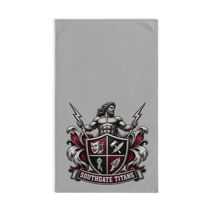 Southgate Titans Hand Towel — Vintage Shield & Trident Sports Team Crest