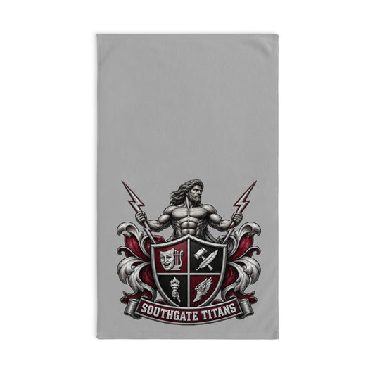 Southgate Titans Hand Towel — Vintage Shield & Trident Sports Team Crest