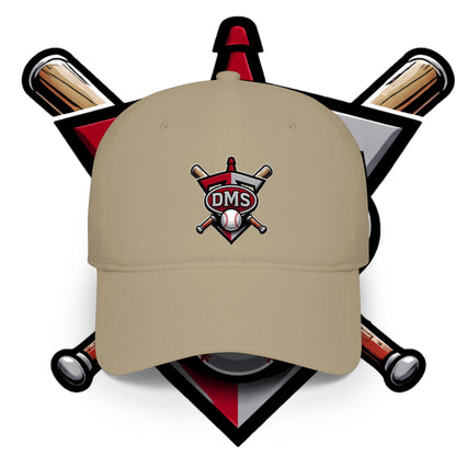 DMS Baseball Low-Profile Cap – Embroidered Bat & Ball Logo