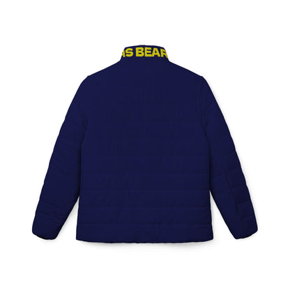 Women’s Navy RHS Bear Crest Puffer Jacket – Embroidered Crest Collar