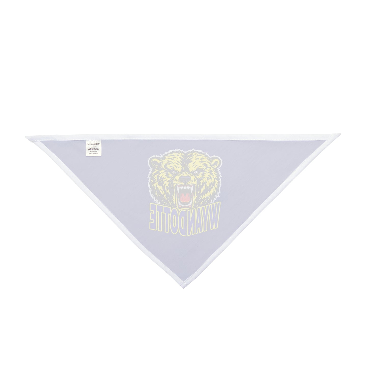 Wyandotte Bear Pet Bandana - Blue School Mascot Dog & Cat Accessory