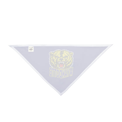 Wyandotte Bear Pet Bandana - Blue School Mascot Dog & Cat Accessory